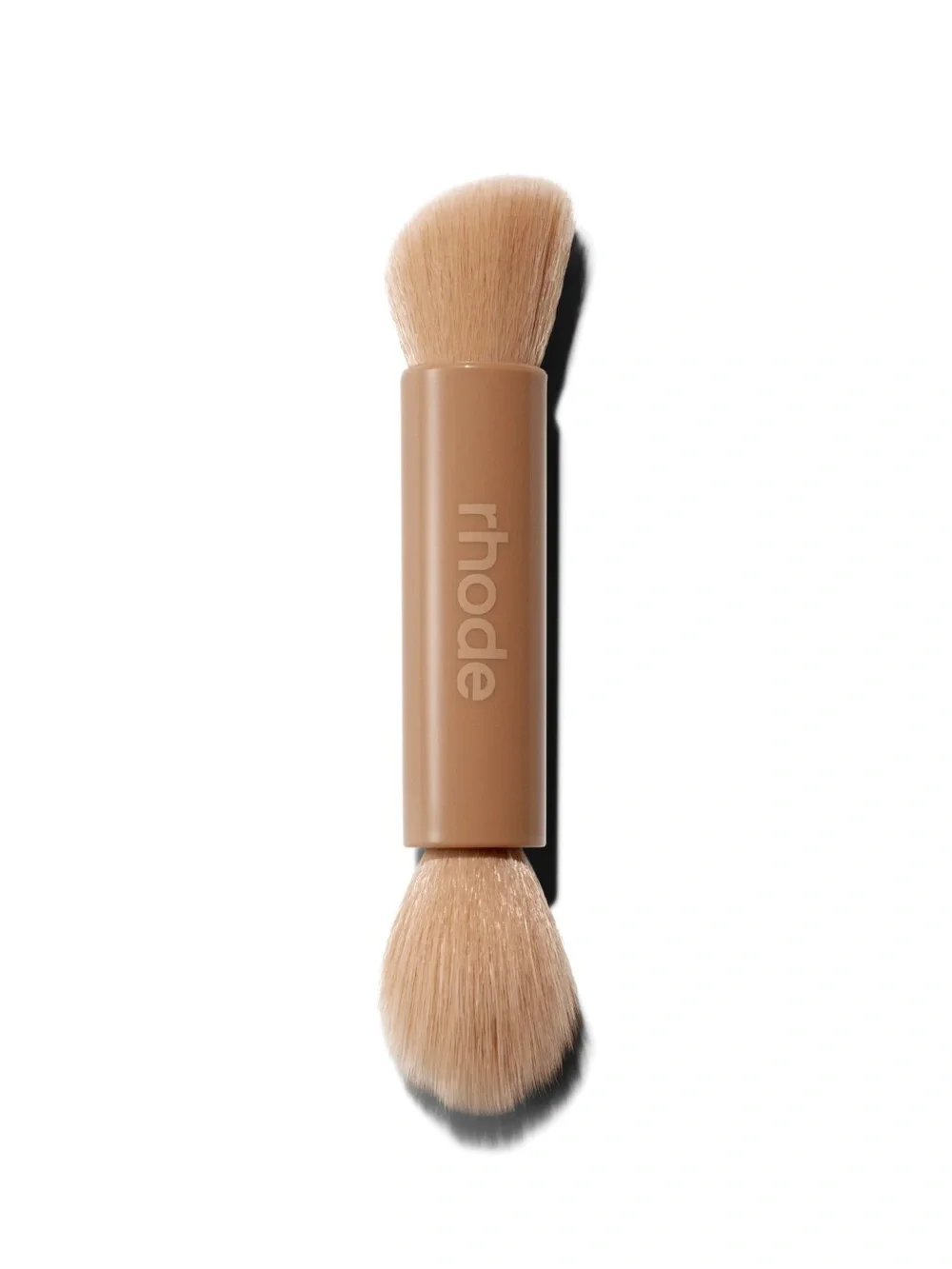 RHODE Double-Ended Makeup Brush in Beige Tan